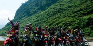 Group Travelling – Ha Giang in November – Buckwheat flower season Travel Vietnam by motorbike