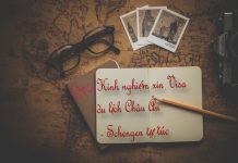Bí kíp, kinh nghiệm xin Visa du lịch Châu Âu – Schengen tự túc (update) Xin Visa du lịch châu Âu tự túc