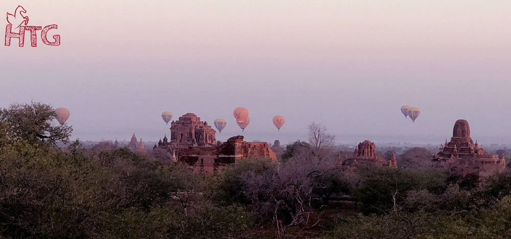 đi ngắm bình minh ở Bagan
